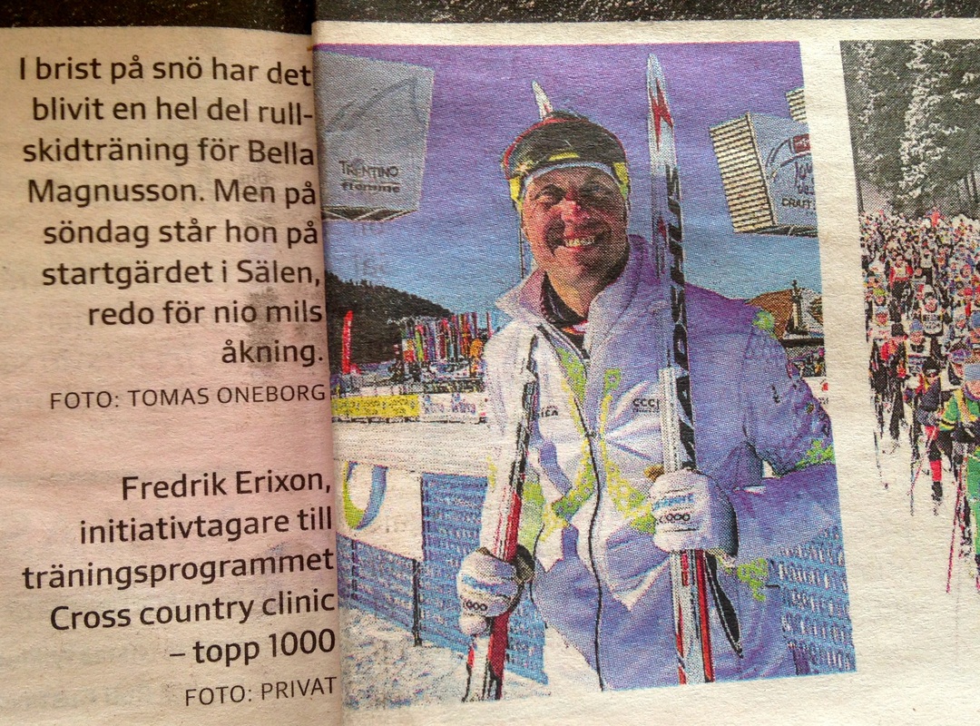 Fredrik Erixon i Svd längdskidåknings Artikel