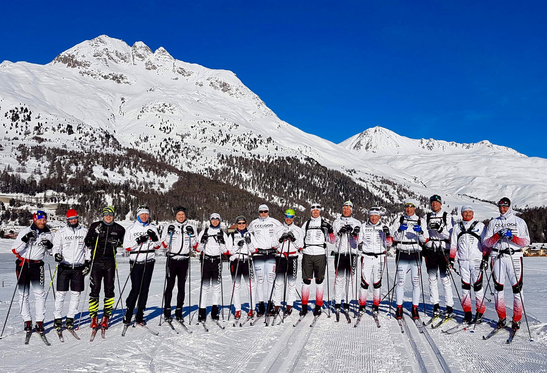 Längdskidåkning med #CCC1000 i St Moritz