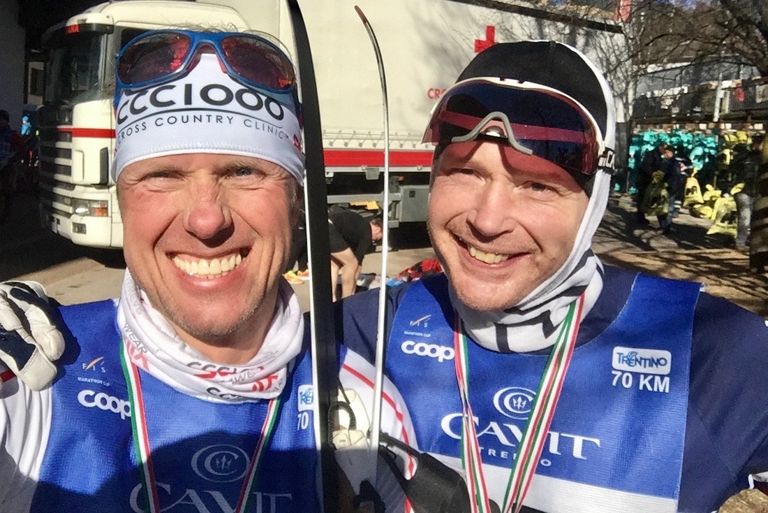 Marcialonga 2017 längdskidåkning med Frank